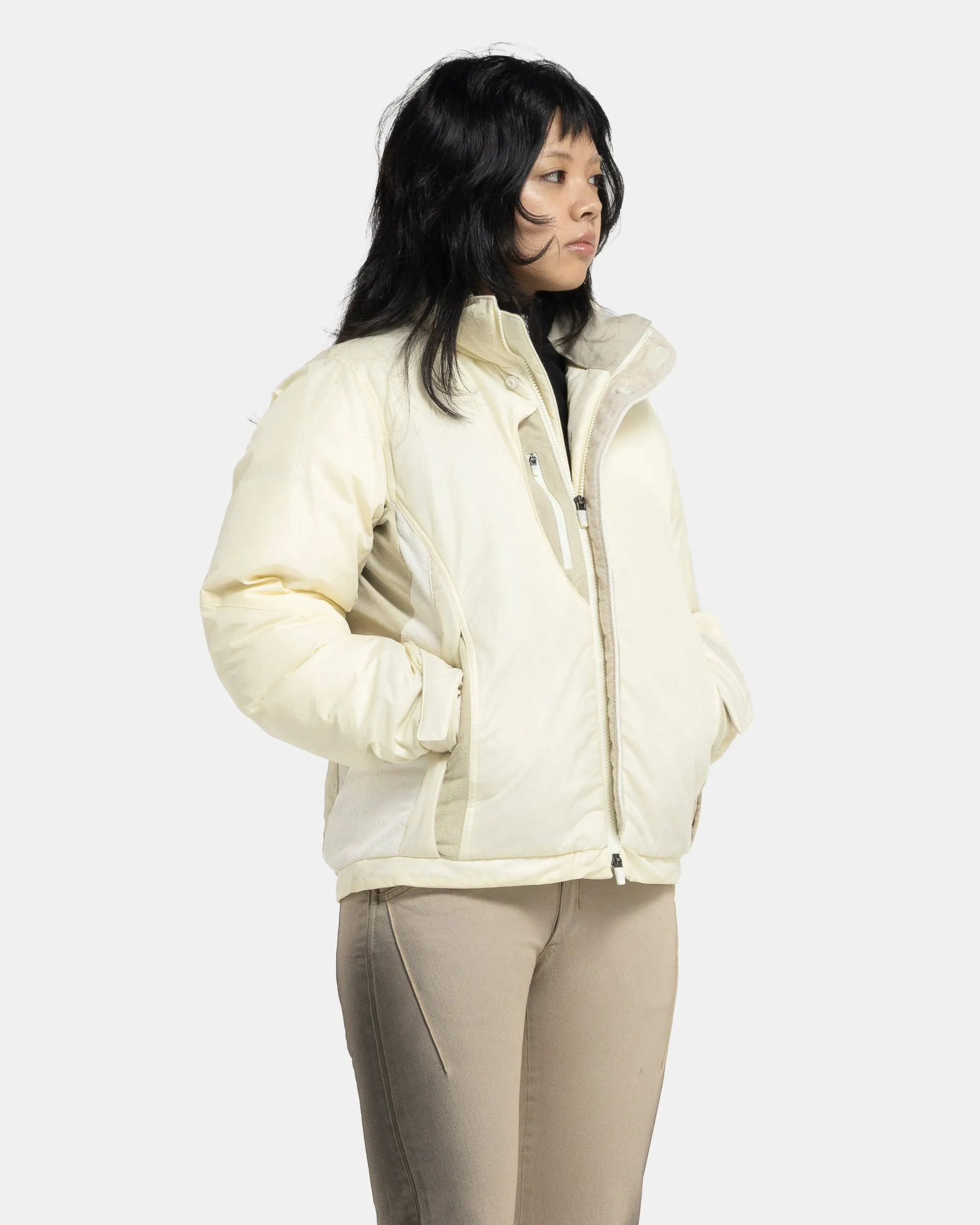 01 Down Jacket in Lemon and Ivory