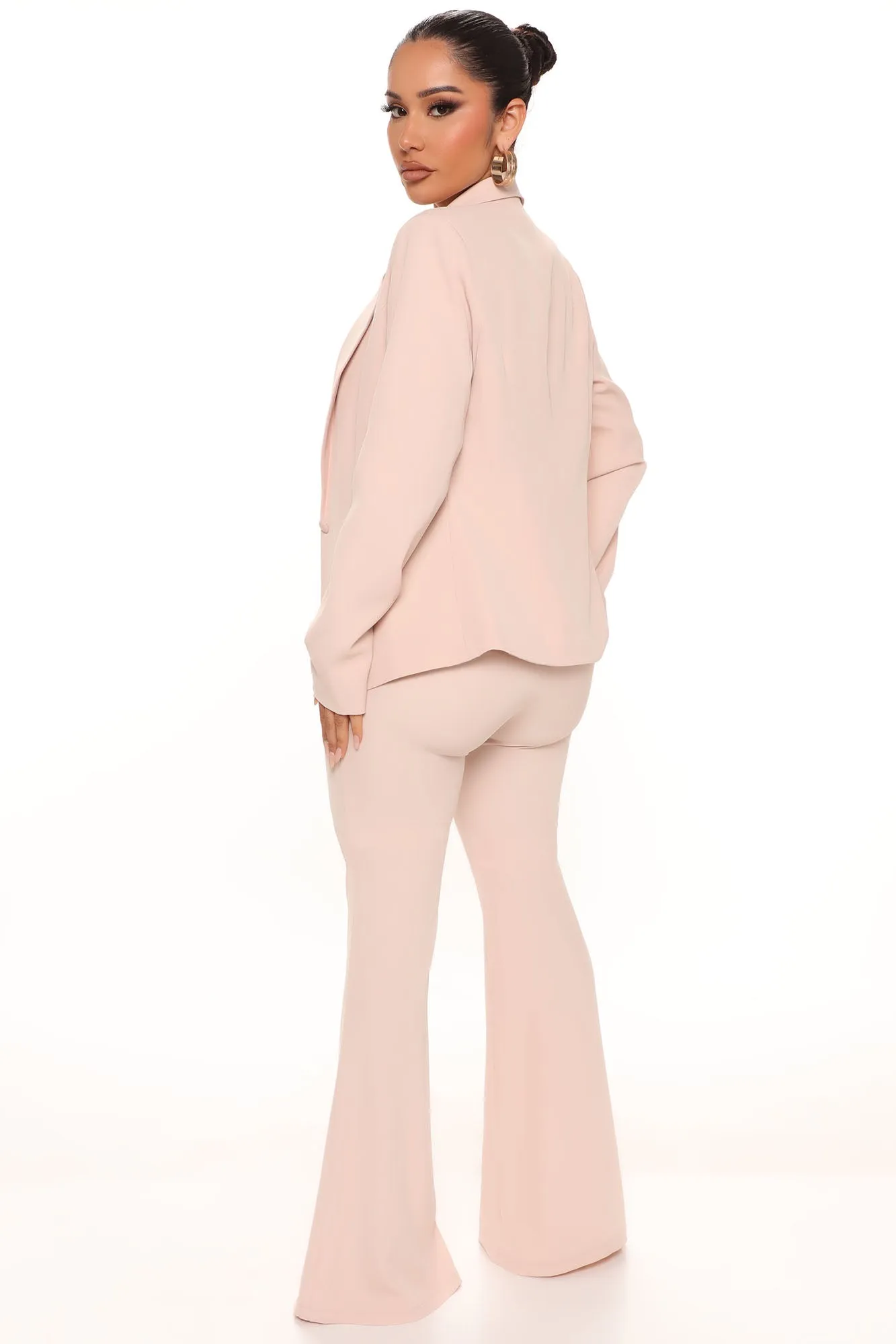 Adele 3 Piece Blazer Pant Set 34 - Taupe