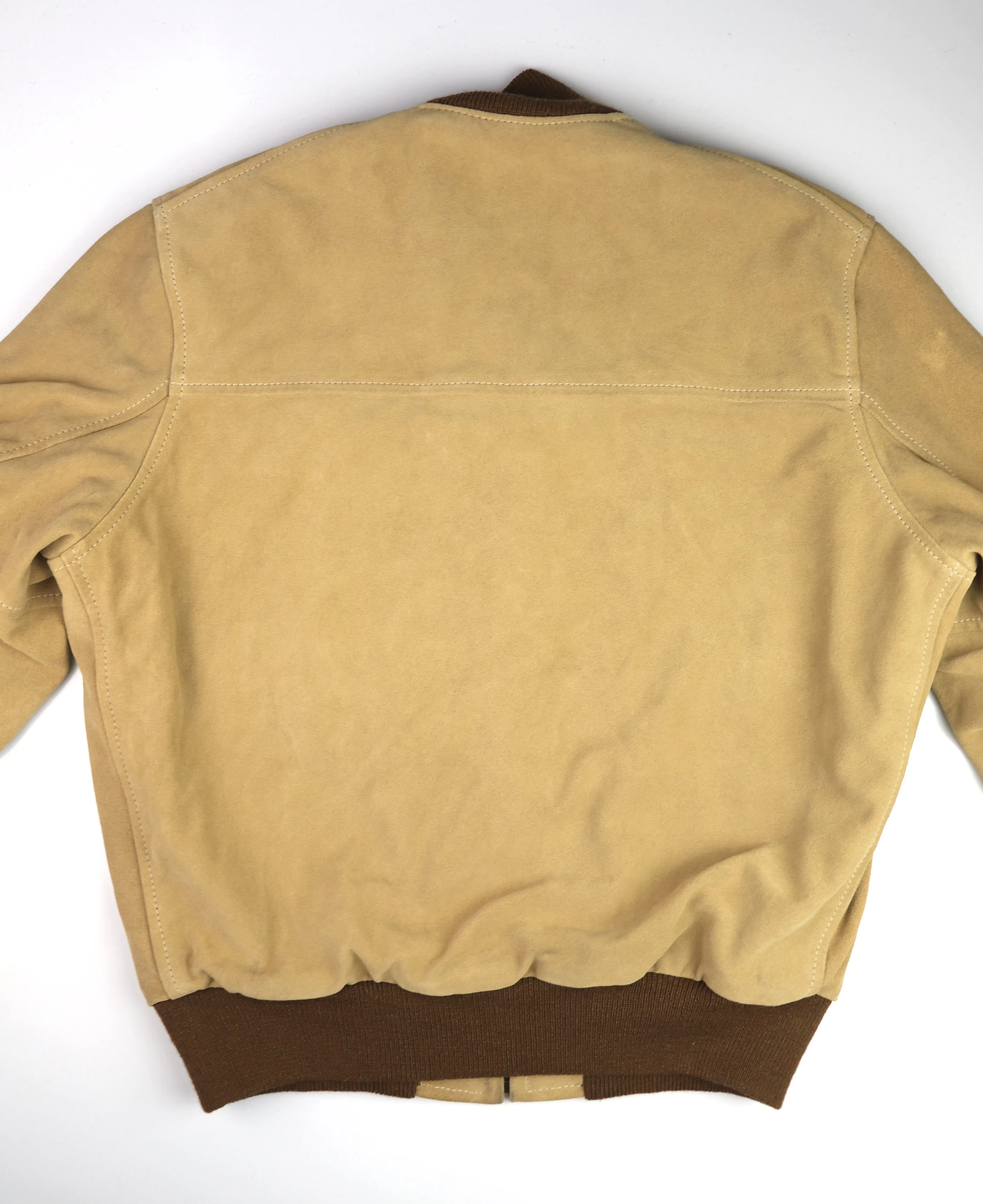 Aero College Jacket, size 42, Golden Suede, Gently Worn