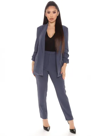 AM Meetings Pant Set - Navy