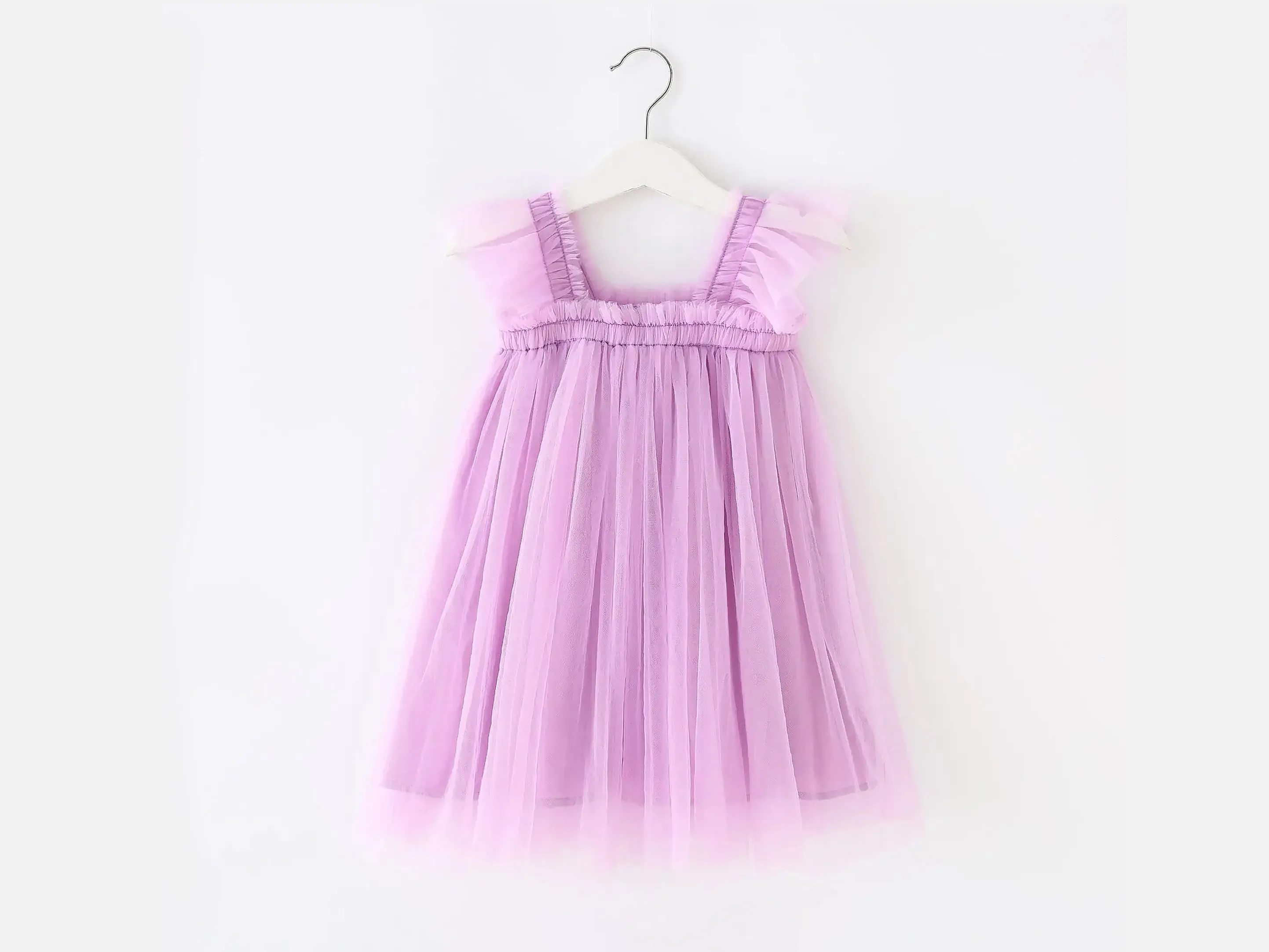 Baby Tulle Dress, Lavender Tulle Dress, Daisy Tutu Dress, Princess Outfit, Tulle Flower Girl Dress, First Birthday Dress