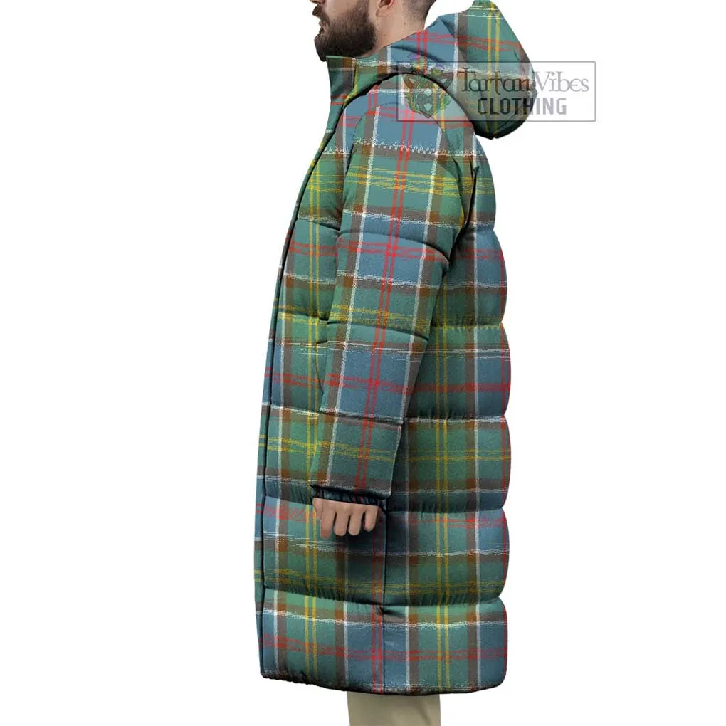 Barr Tartan Long Down Jacket