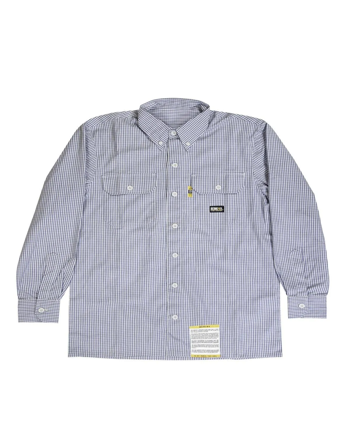 Berne Men's Flame-Resistant Down Plaid Work Shirt