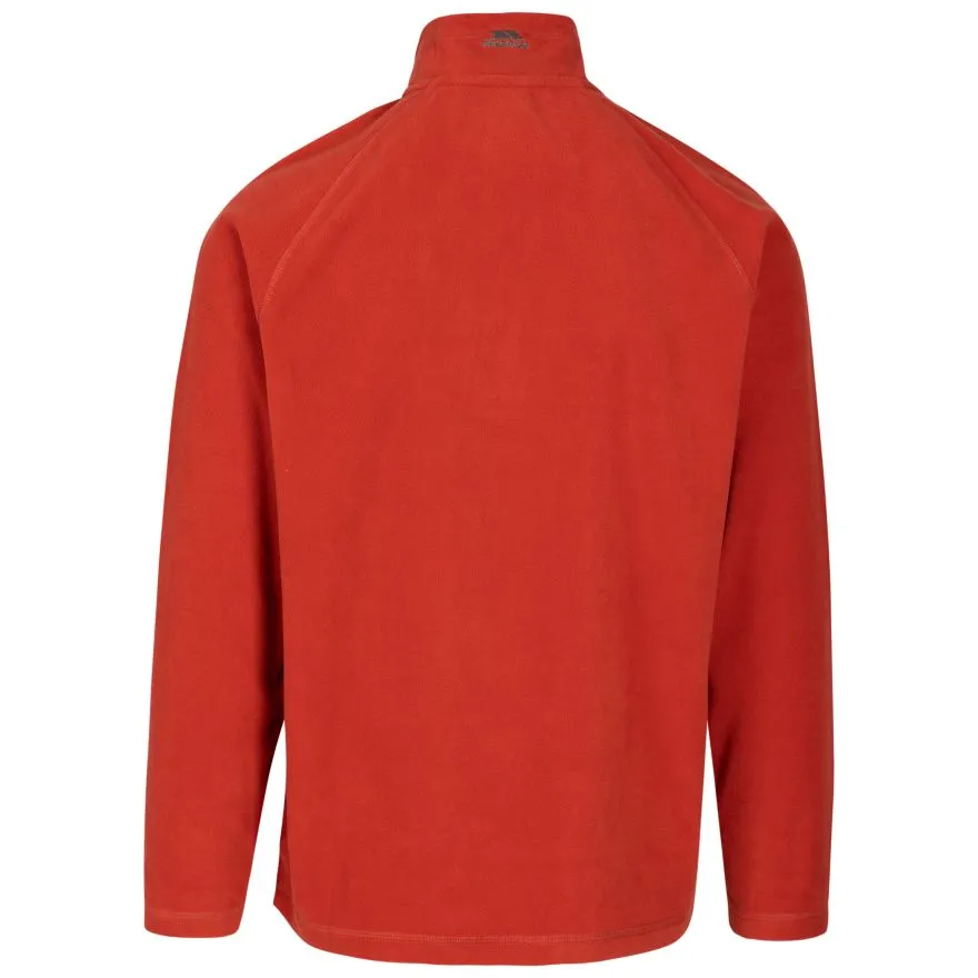 Blackford Mens Half Zip Microfleece in Salsa