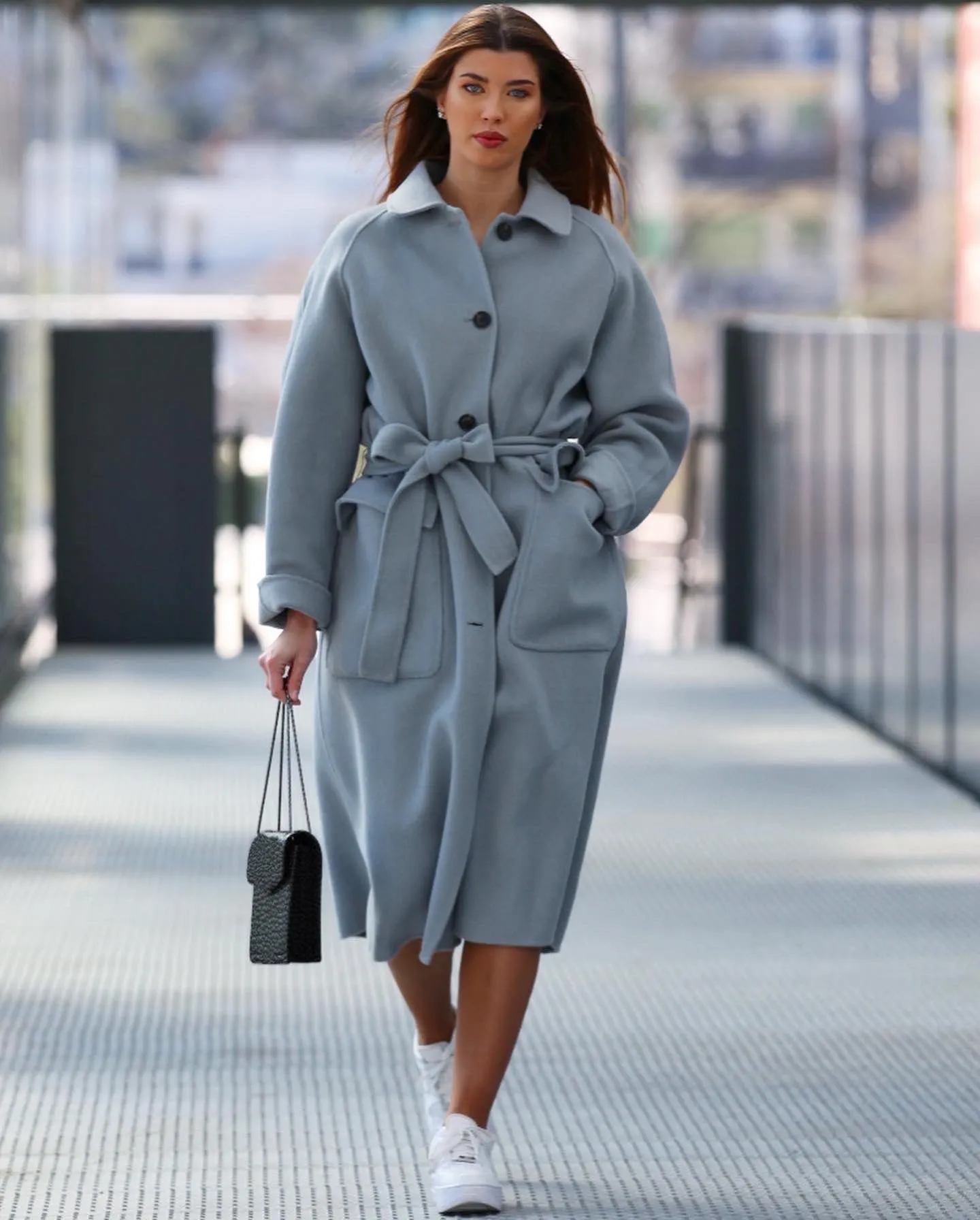 BLUE PASTEL SPRING COAT