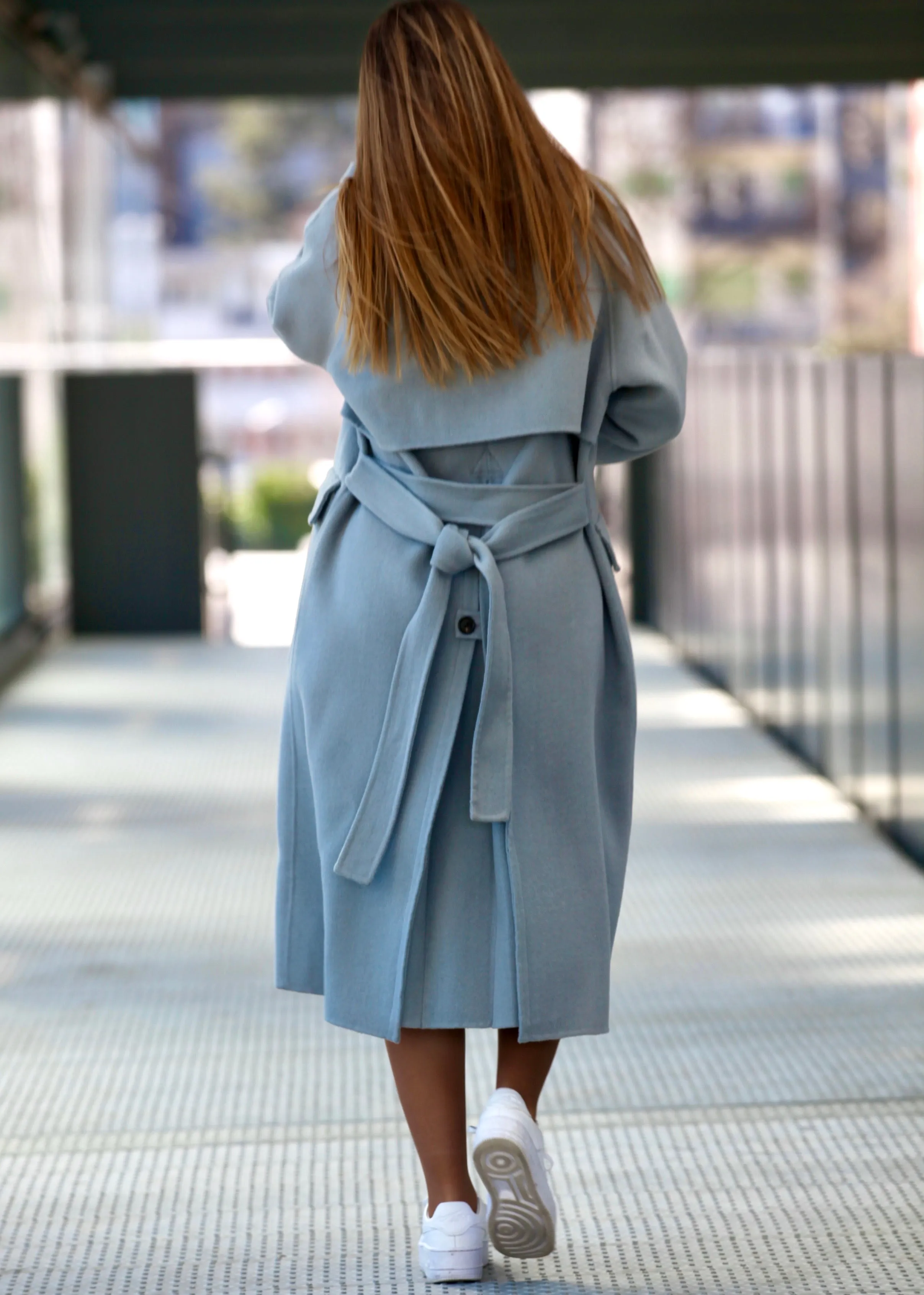 BLUE PASTEL SPRING COAT