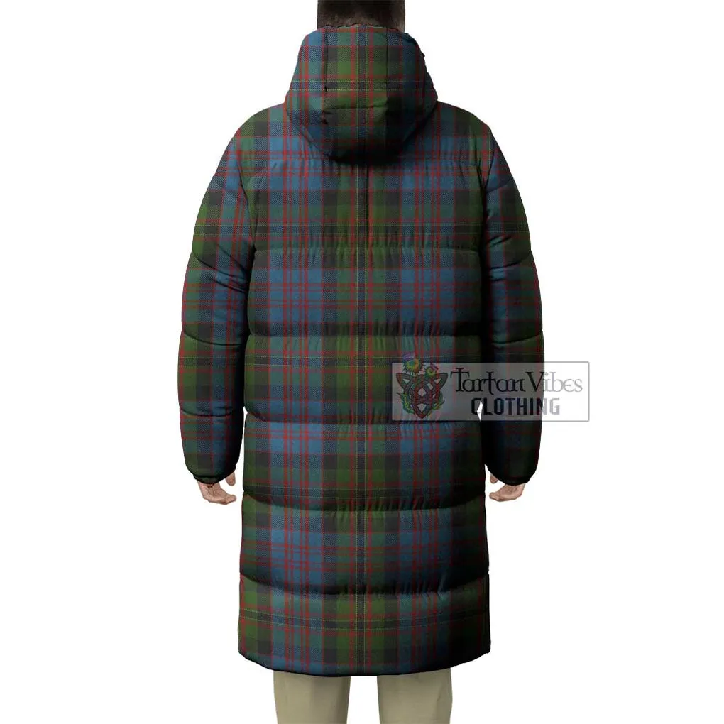 Bowie Tartan Long Down Jacket