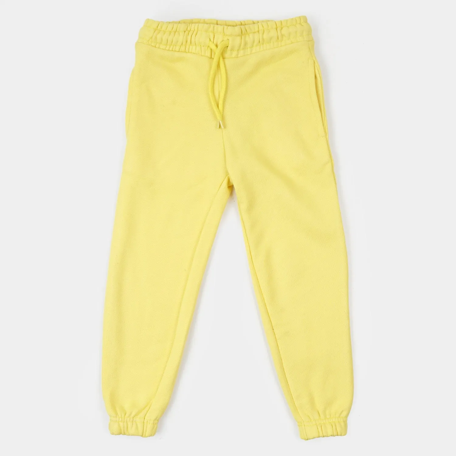 Boys Terry And Fleece Pajama Basic - Yellow