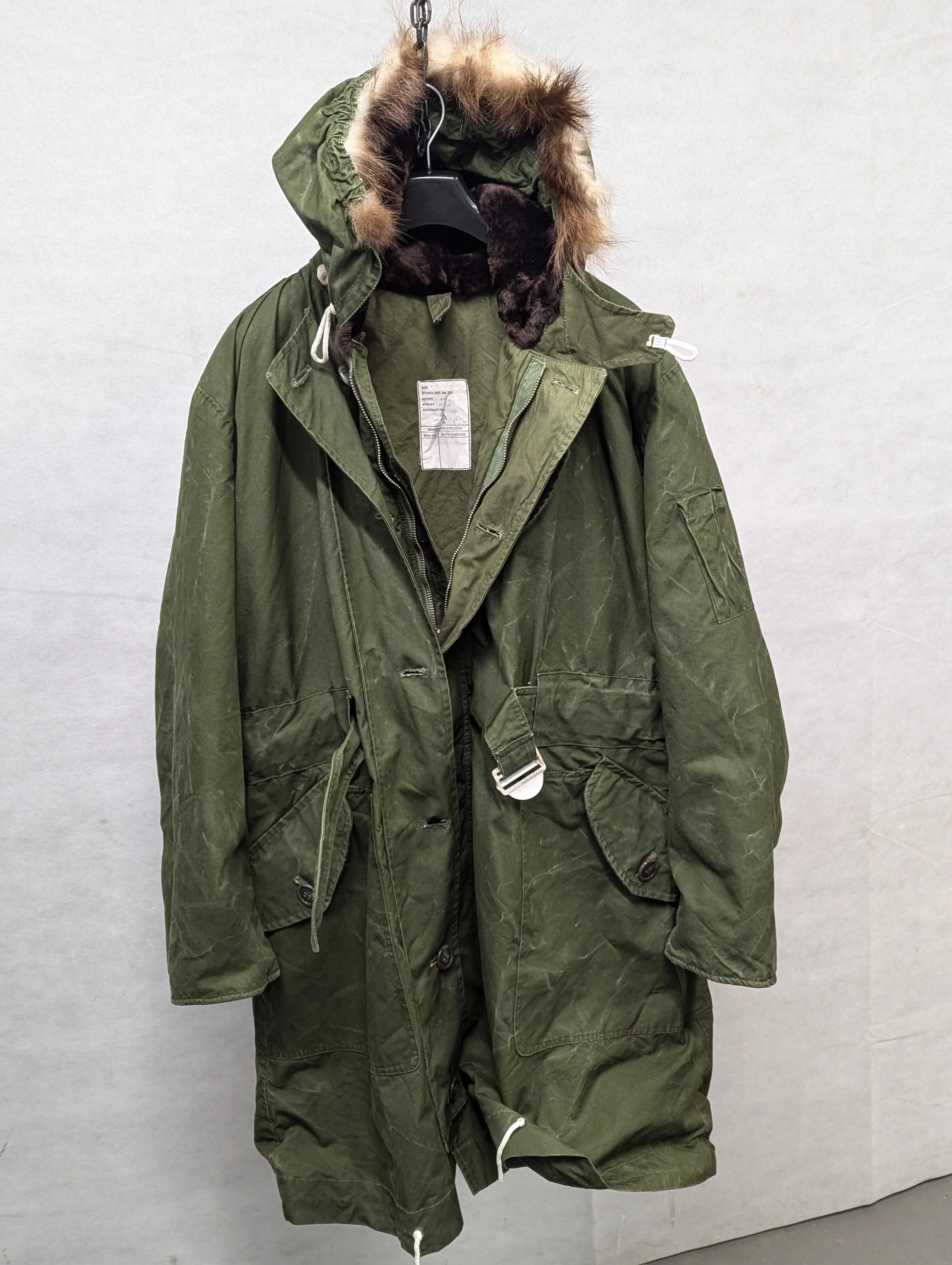 British Army 1951 Pattern Green Ventile Parka Jacket Coat