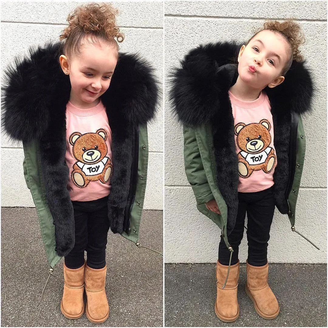 Children's faux fur coat