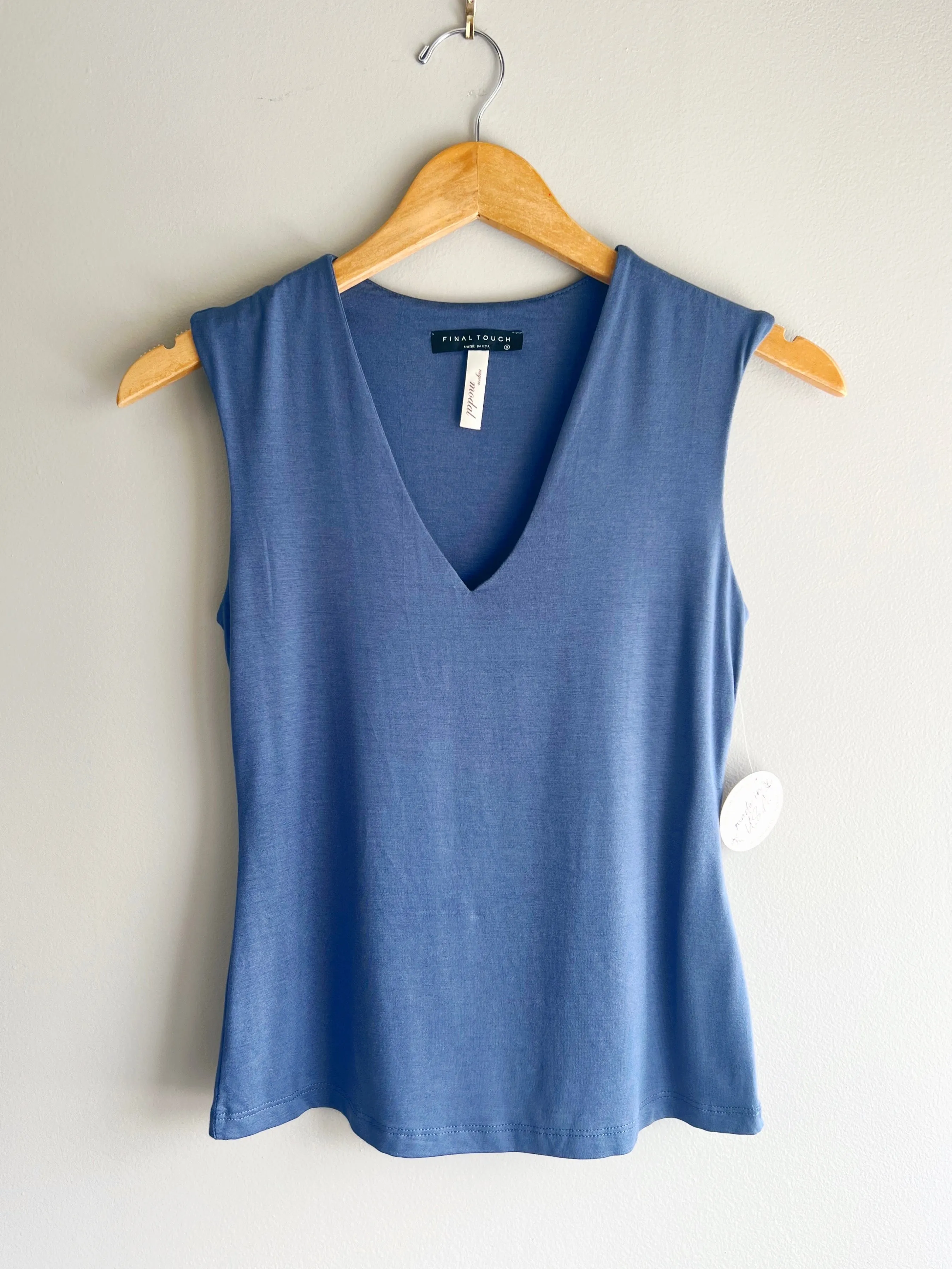 Extended Sleeve V-Neck Tank (4 colors)