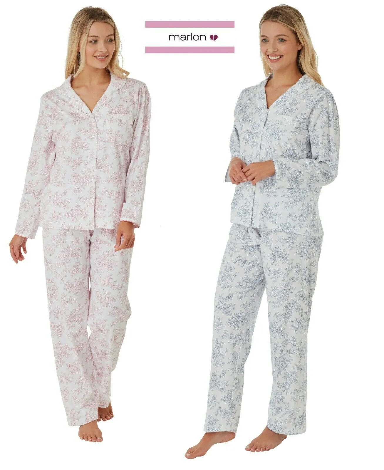 Floral Print Cotton Pyjamas - Marlon