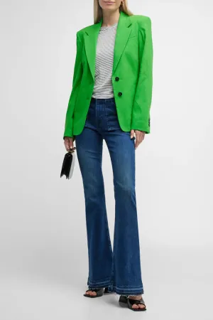 Frame - The Femme Blazer in Bright Peridot