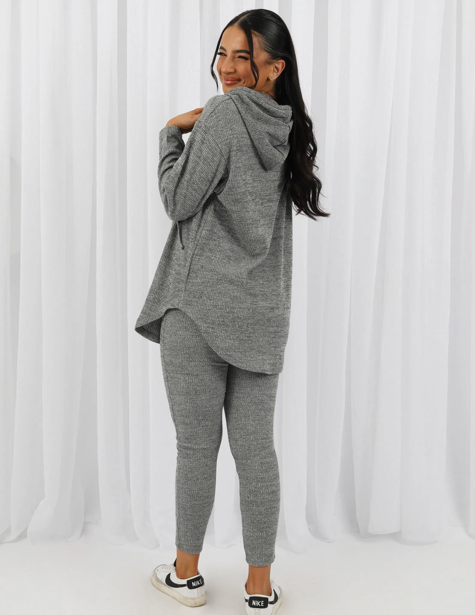 Hoda Hooded Knit Top