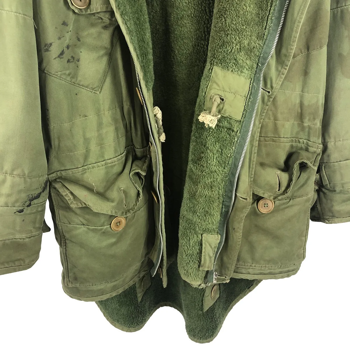 Invertere Coat Hooded British Middle Parka Dated 1954