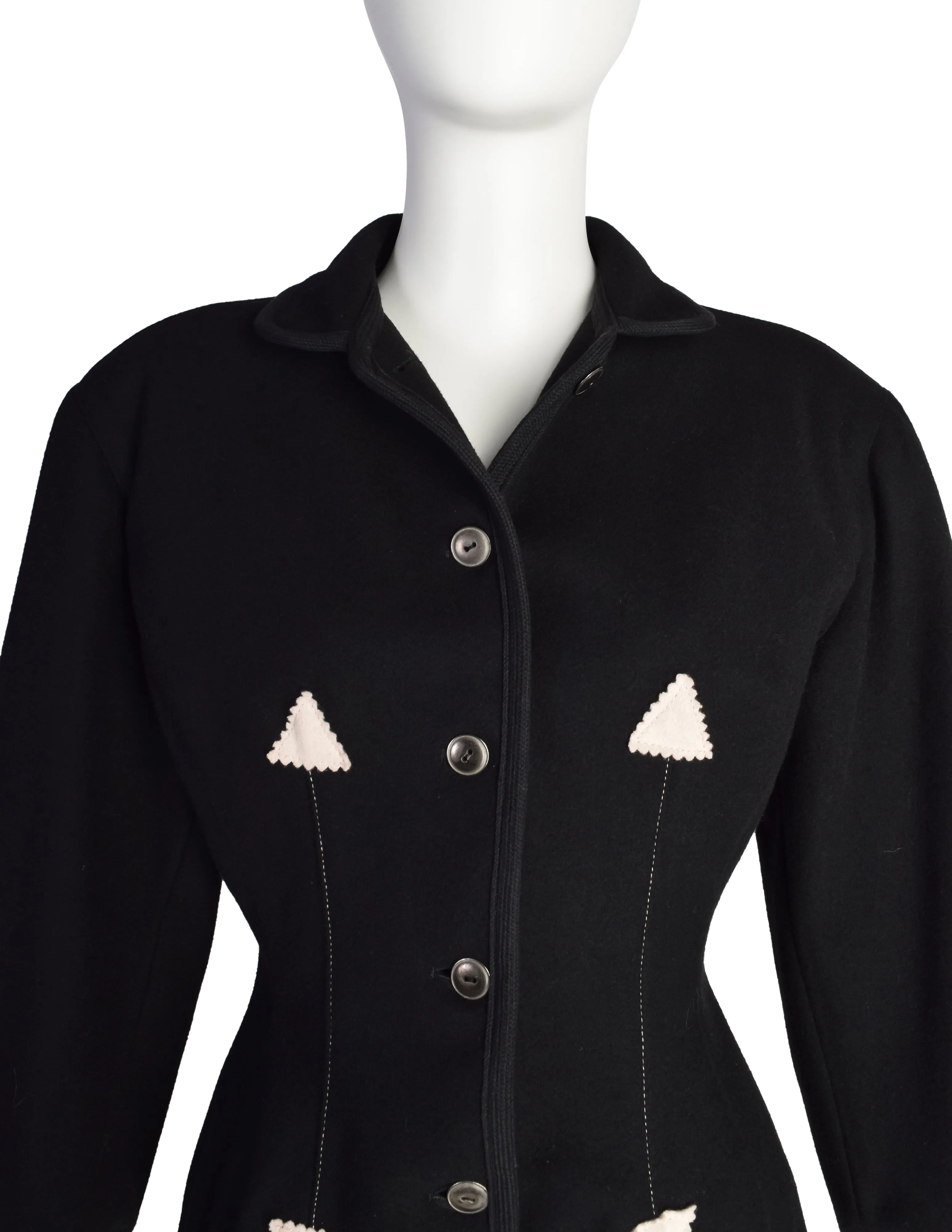 Jean Paul Gaultier Vintage AW 1988 Junior Gaultier Black Western Inspired Jacket