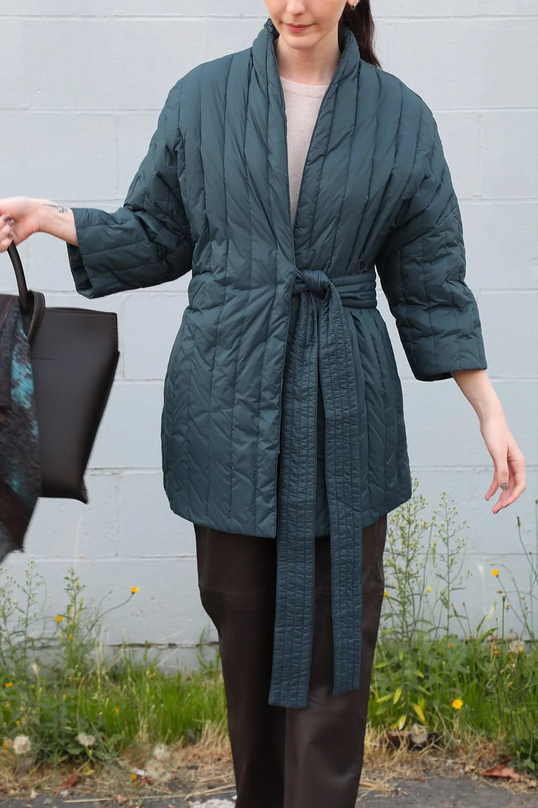 KIMONO BARN COAT IN GOOSE DOWN