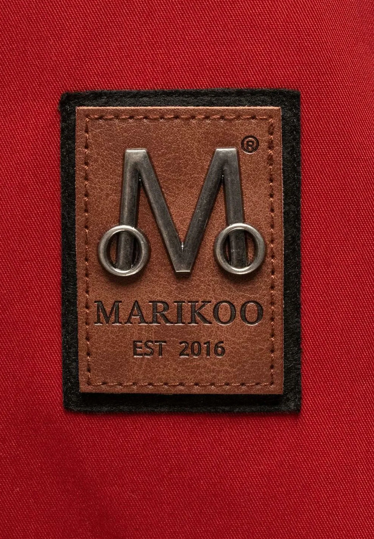 Marikoo parka with hood, red