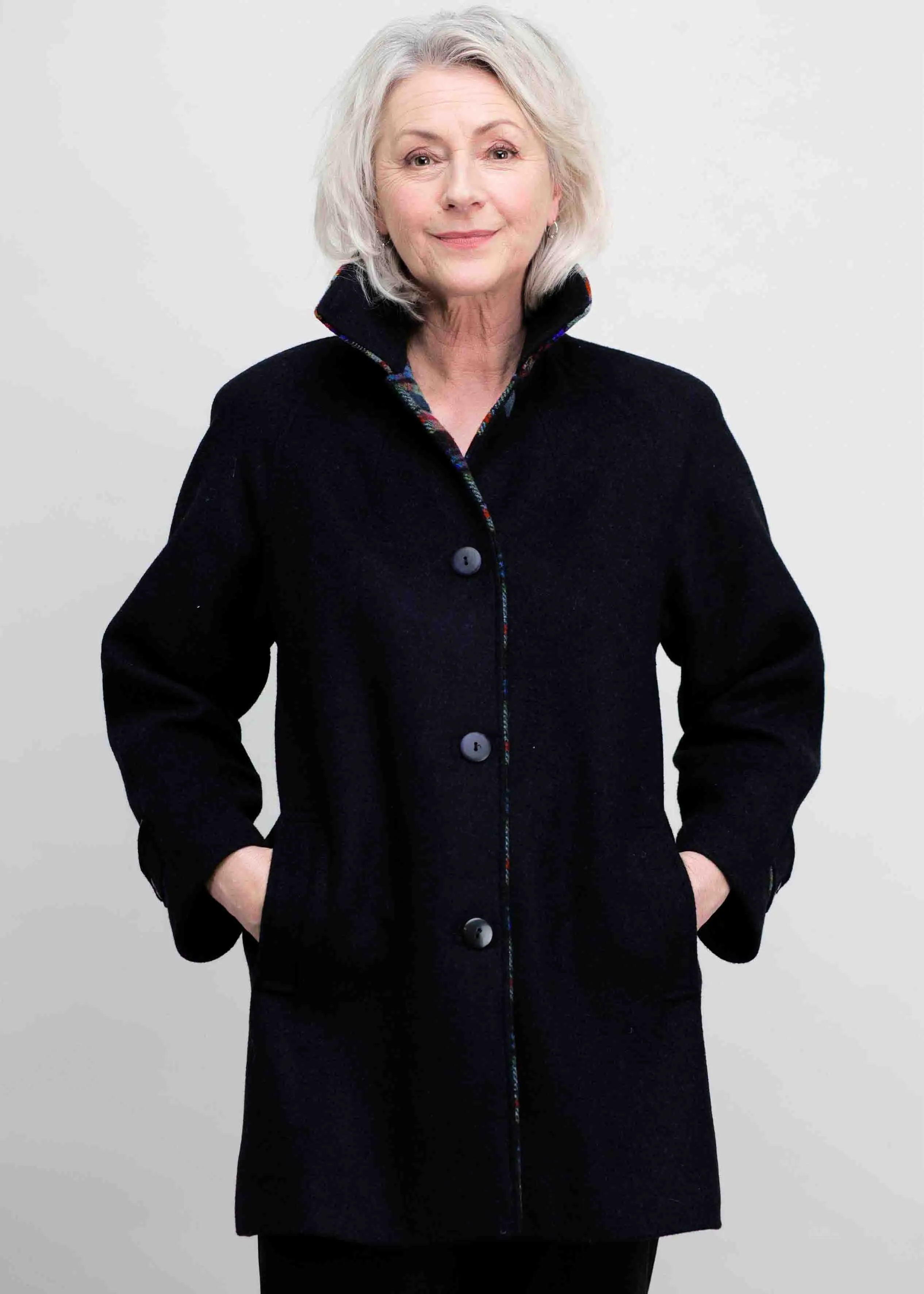 Marilyn Wool Blend VELCRO® Brand Fastening Coat