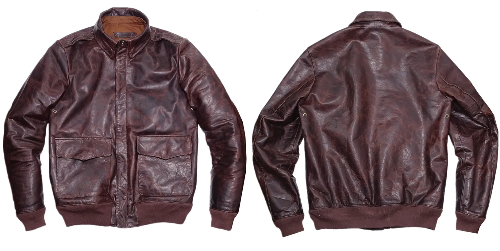 Men's Printed Type A2 Flying Leather Jacket