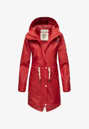 Navahoo parka with hood, red