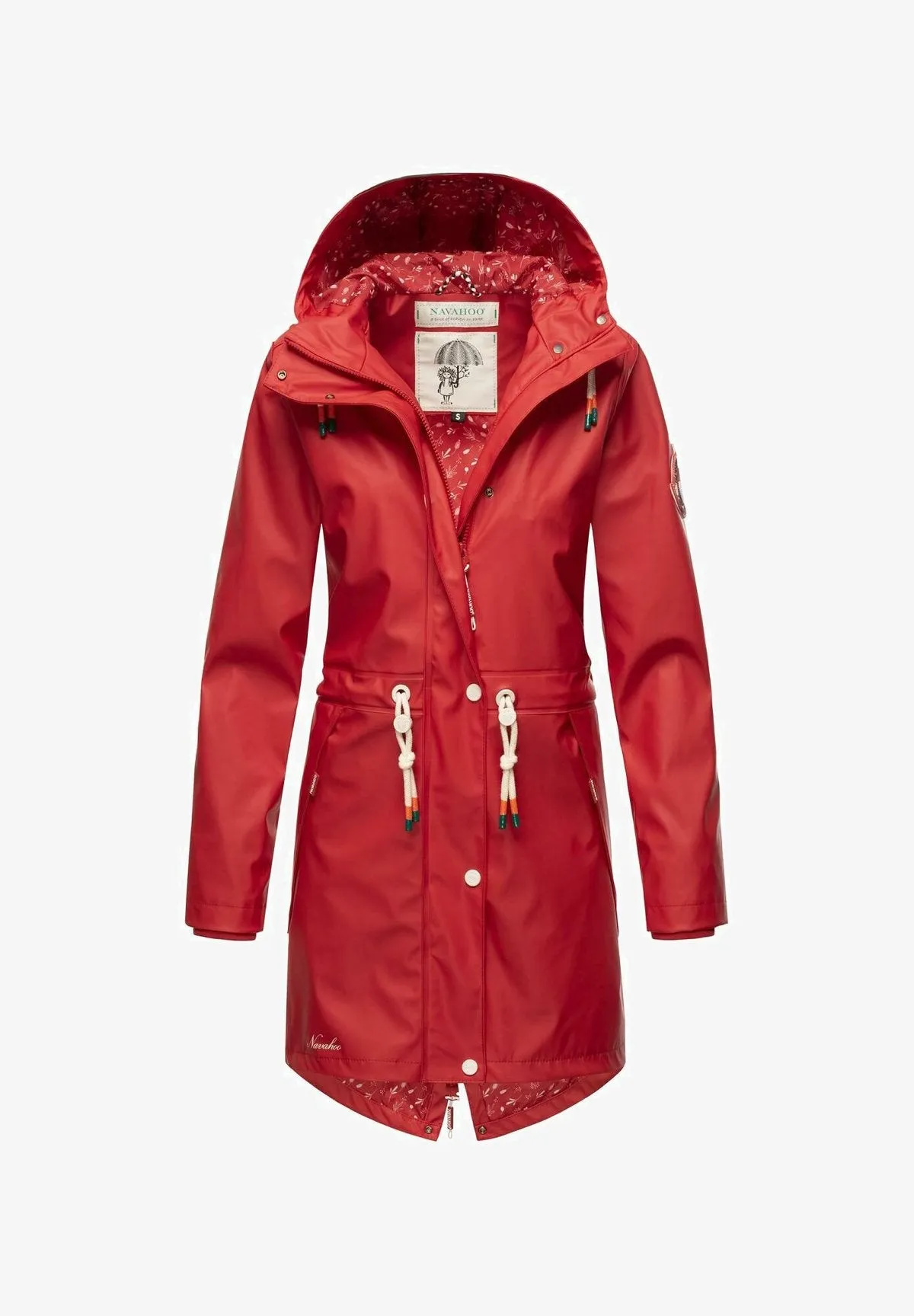 Navahoo parka with hood, red