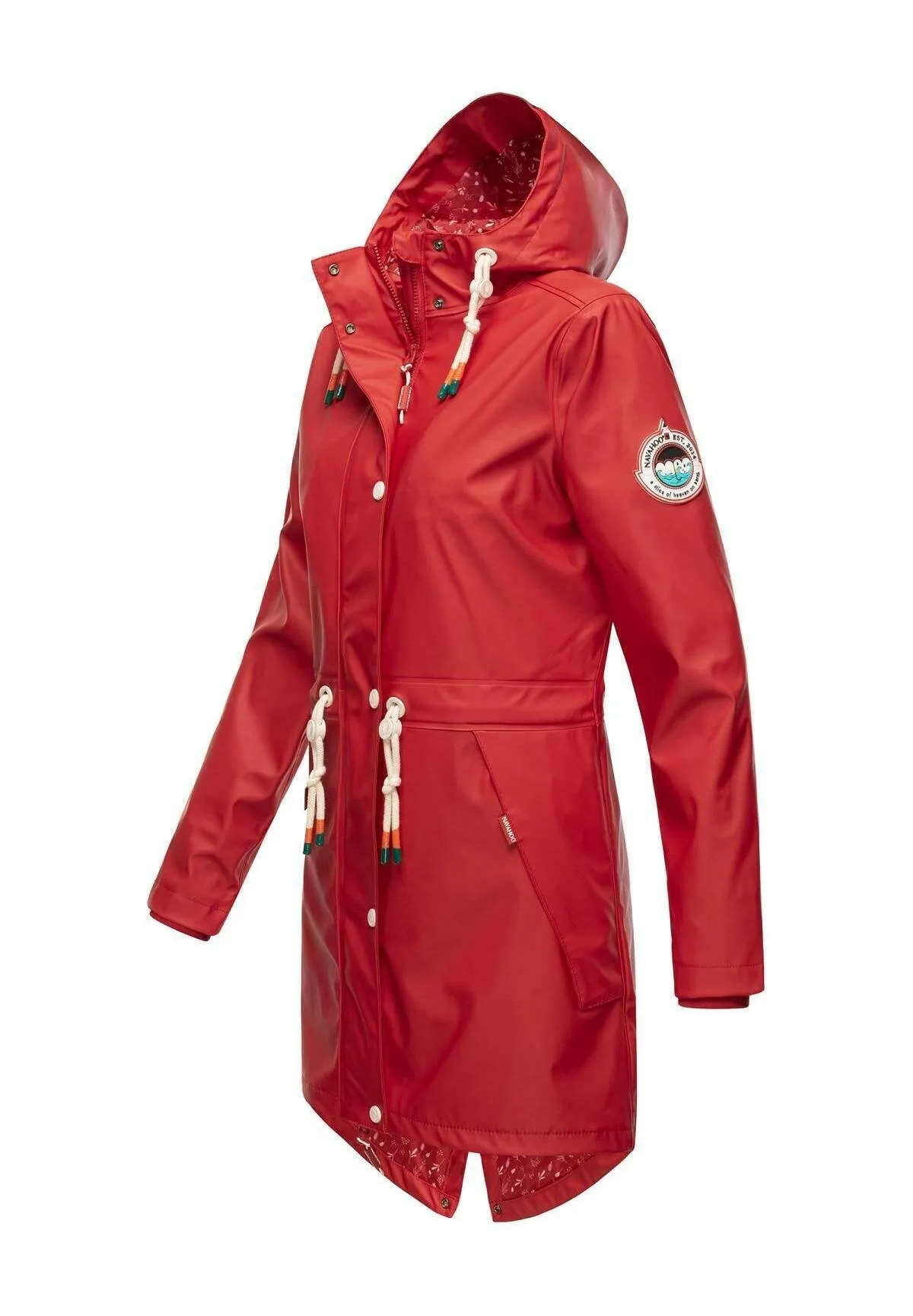 Navahoo parka with hood, red