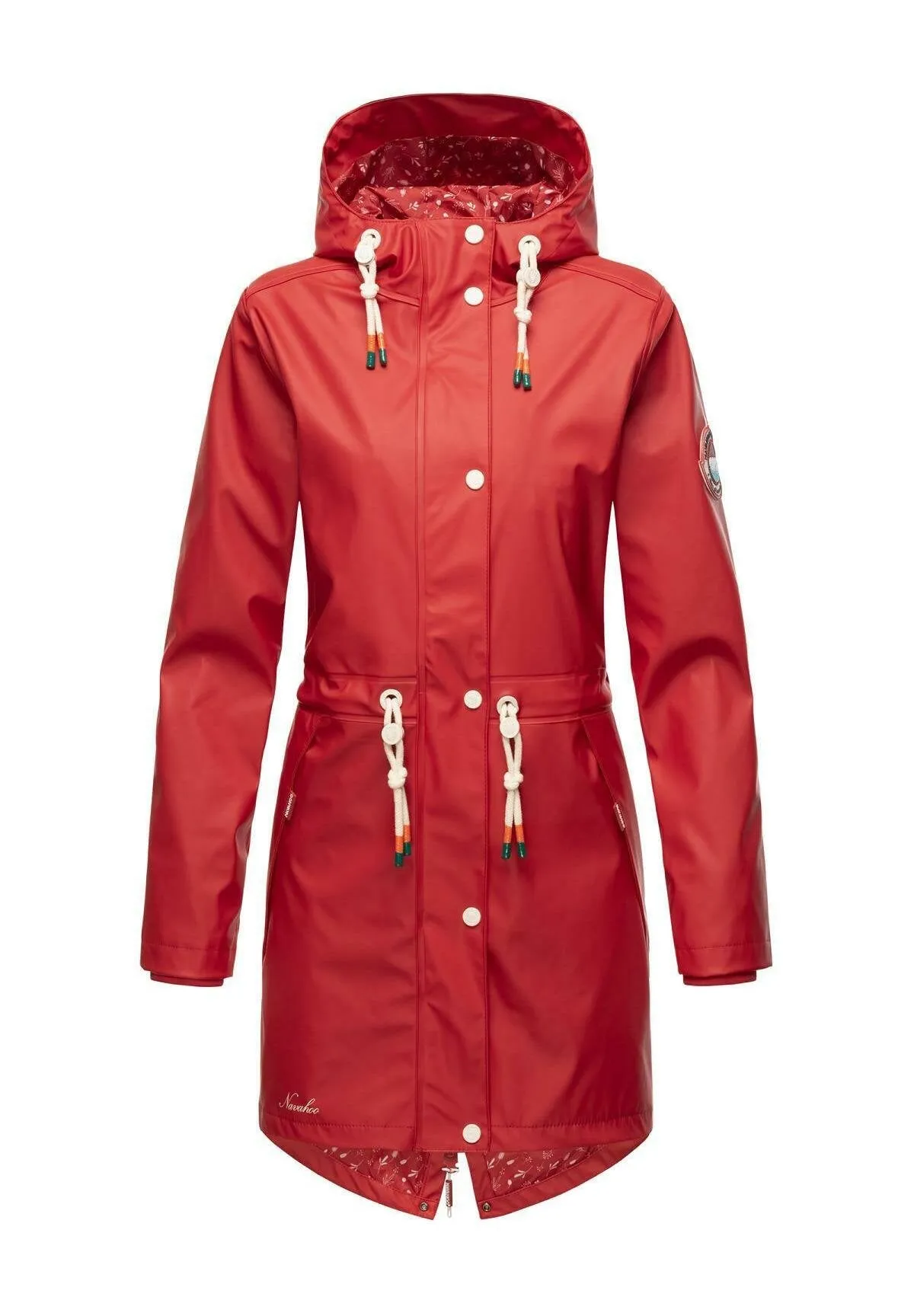 Navahoo parka with hood, red