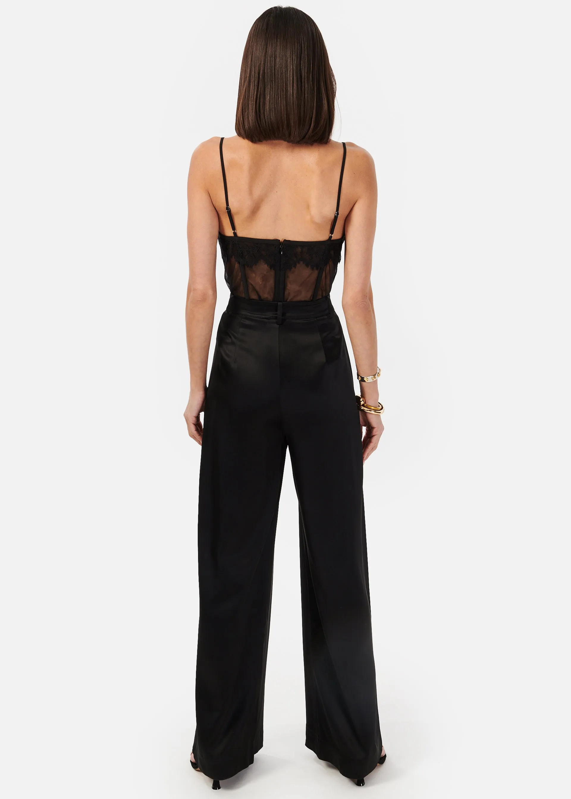 Noura Wide Leg Pant Black