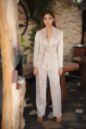 Silk Satin Pantsuit