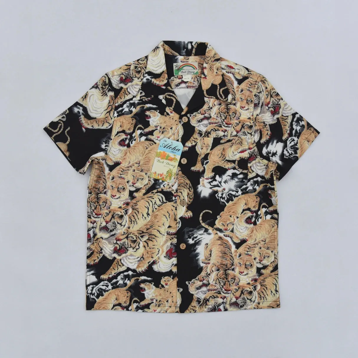 Tropical Aloha Short Sleeve Hawaiian Shirts for Men - One Hundred Tigers