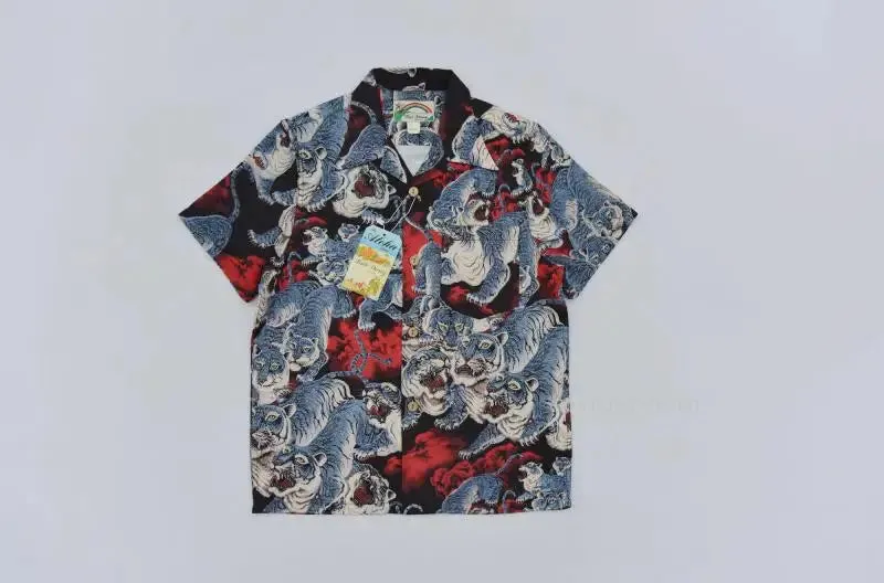 Tropical Aloha Short Sleeve Hawaiian Shirts for Men - One Hundred Tigers