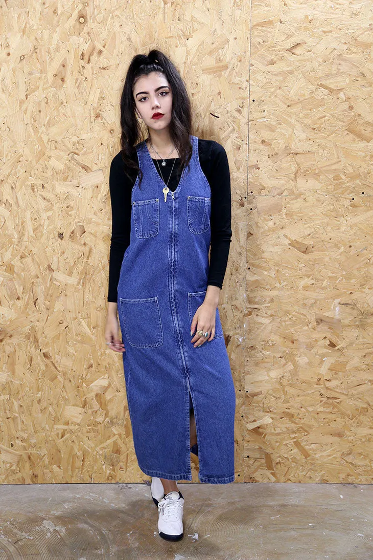 Vintage 90s Denim Midi Dress