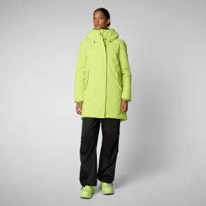 Women's hooded parka nellie in lichen green