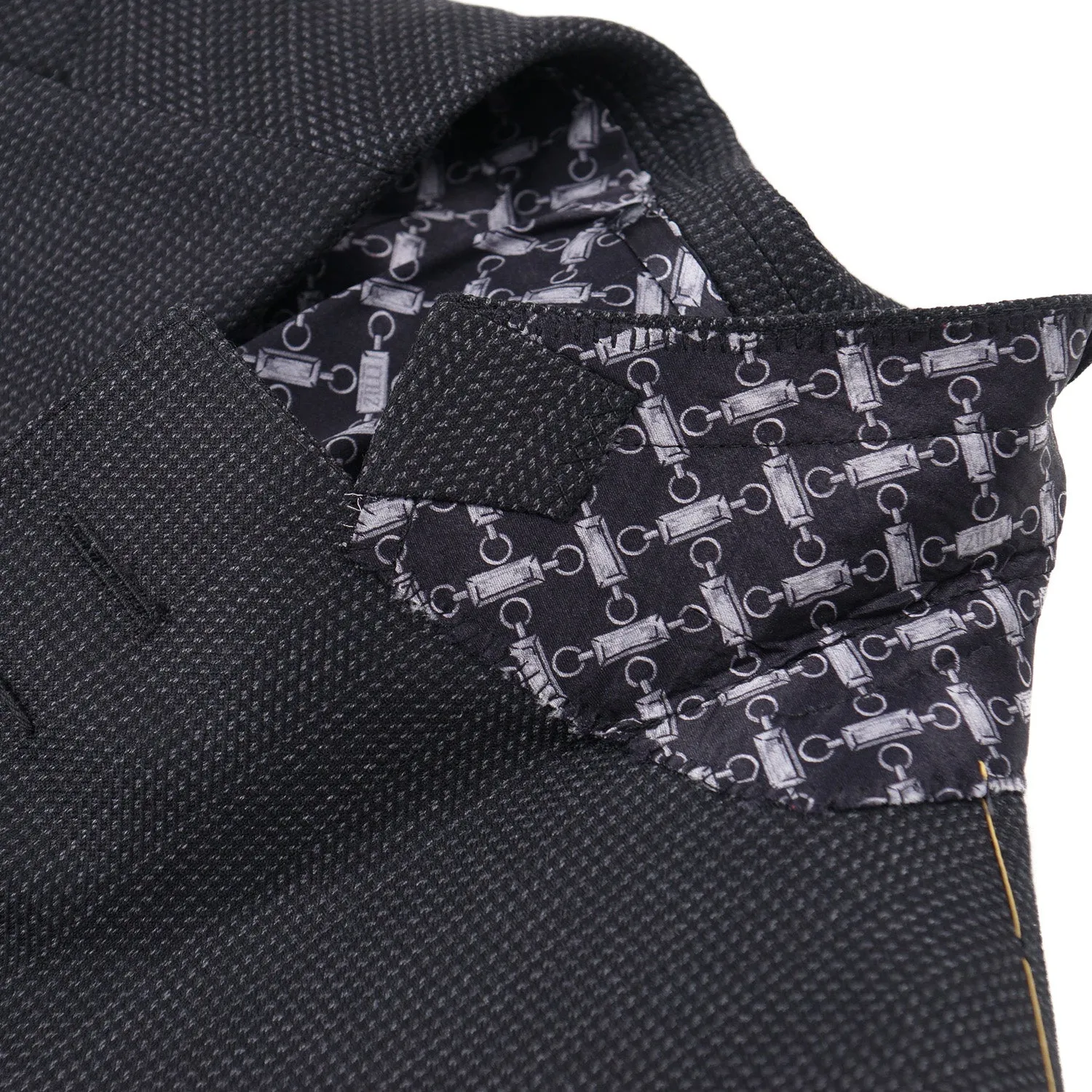 Zilli Herringbone Wool and Silk Suit